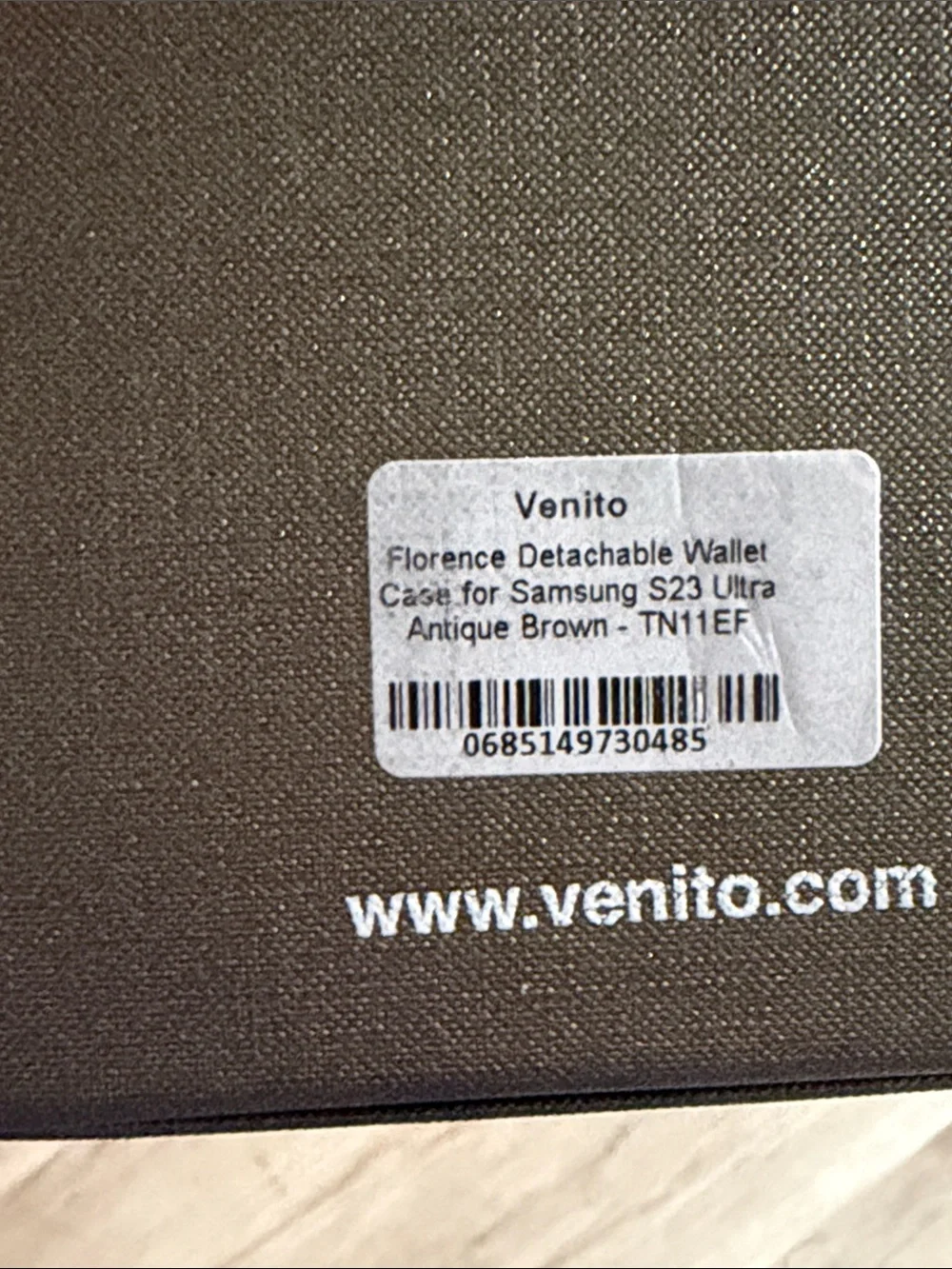 Venito Florence Detachable Leather Wallet Case Samsung Galaxy S23 Ultra RFID